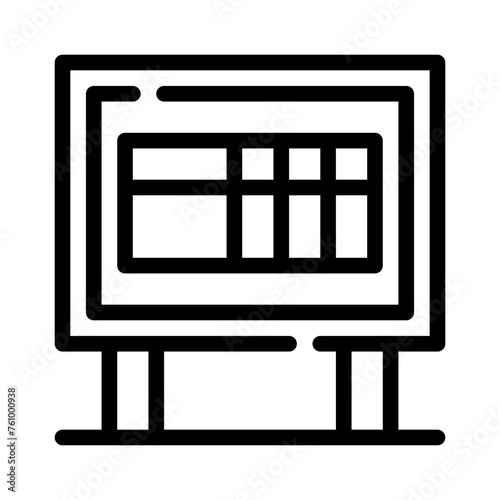 scoreboard line icon