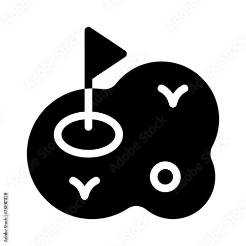 birdie glyph icon