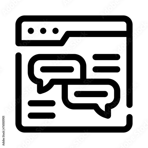 testimonial line icon