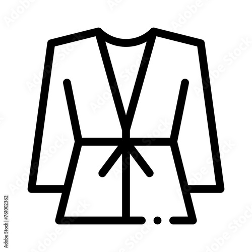 bath robe line icon
