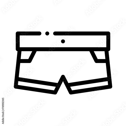 boxer line icon