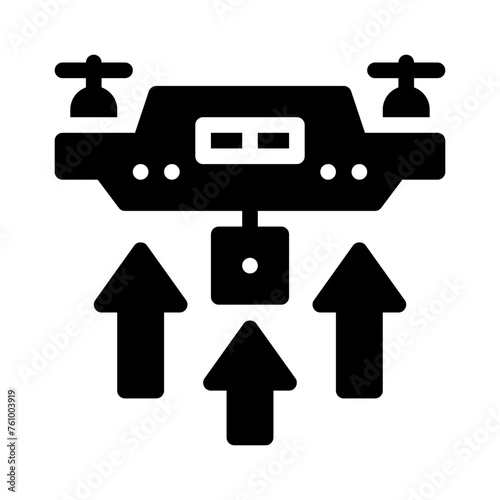 takeoff glyph icon