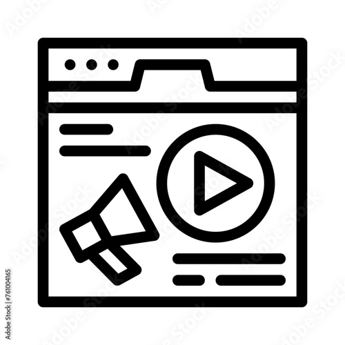video line icon