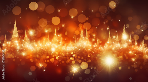 Natural bokeh and golden bokeh lights background