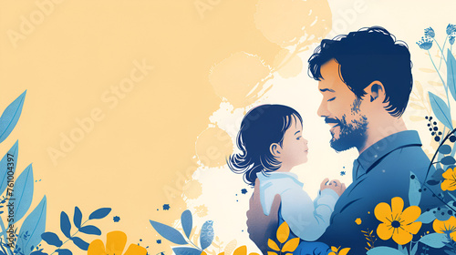 Father's Day digital illustration