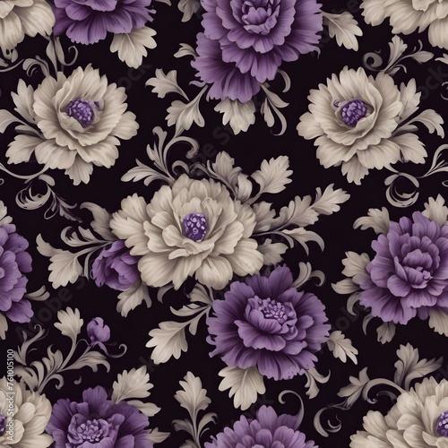 seamless pattern with flowers