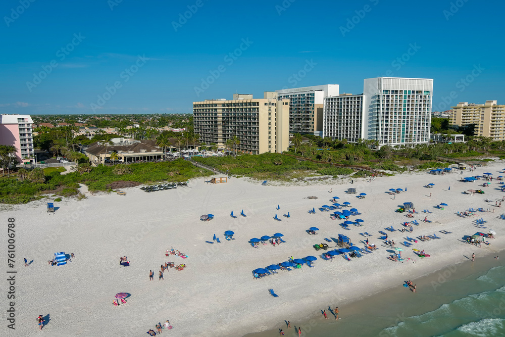 Marco Island Florida - White Sand Beach Aerial View
