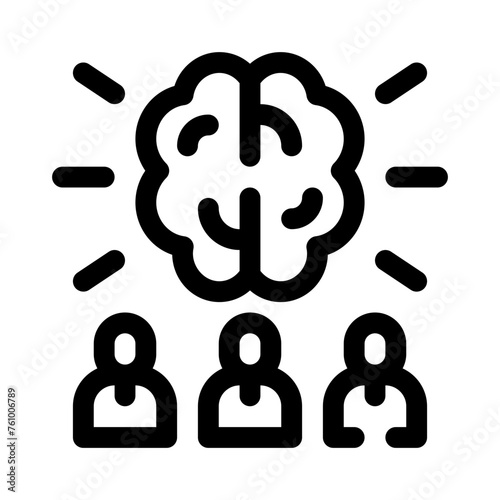 brainstorming line icon