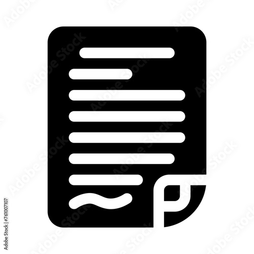 handout glyph icon
