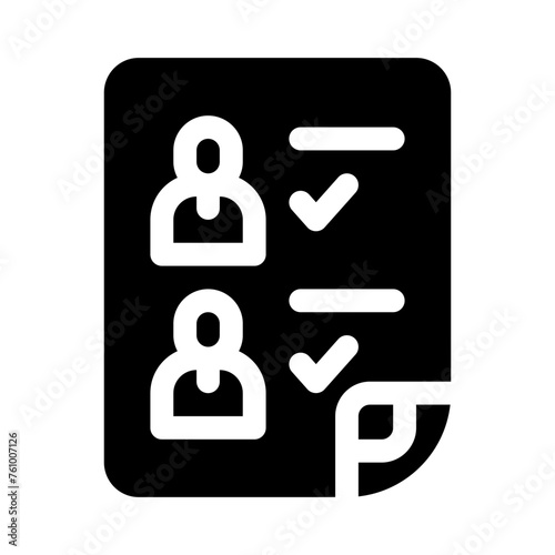 list glyph icon