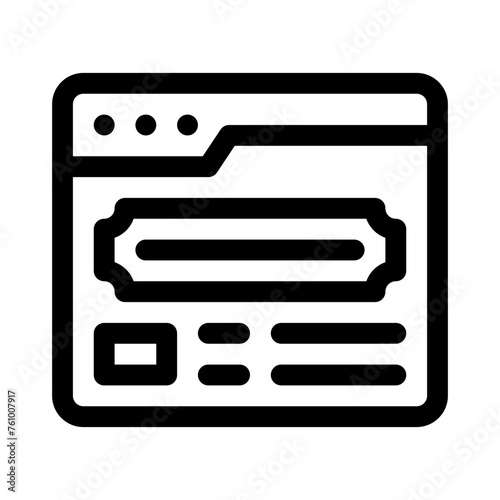 booking line icon