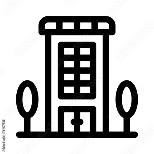 motel line icon
