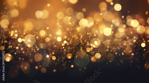 Luxurious golden bokeh background