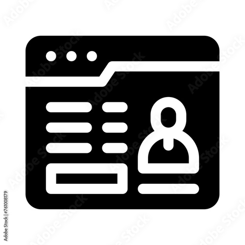 account glyph icon