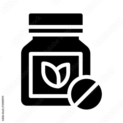 herbal glyph icon