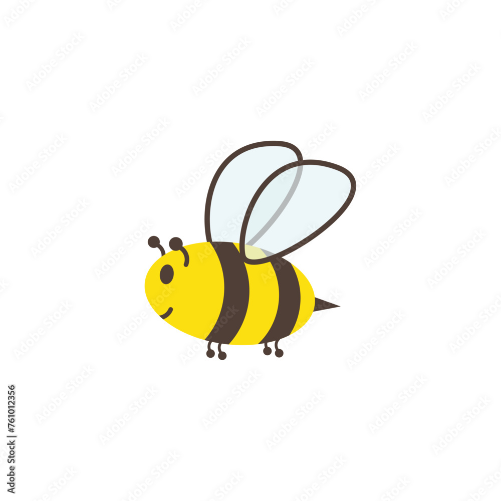 Cartoon cute bee isolated illustration Cartoon cute bee isolated illustration