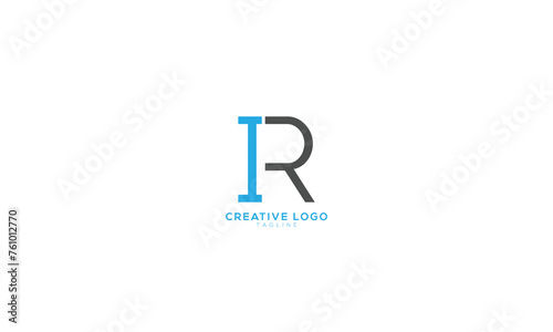 IR Abstract initial monogram letter alphabet logo design