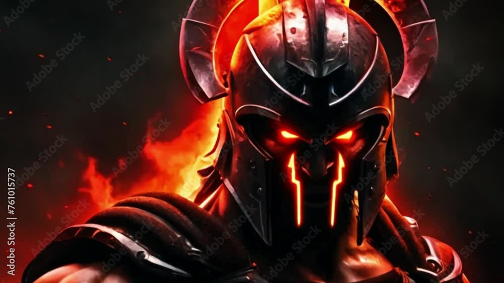 gladiator Angry spartan warrior fire god aura gladiator Angry spartan warrior fire god aura