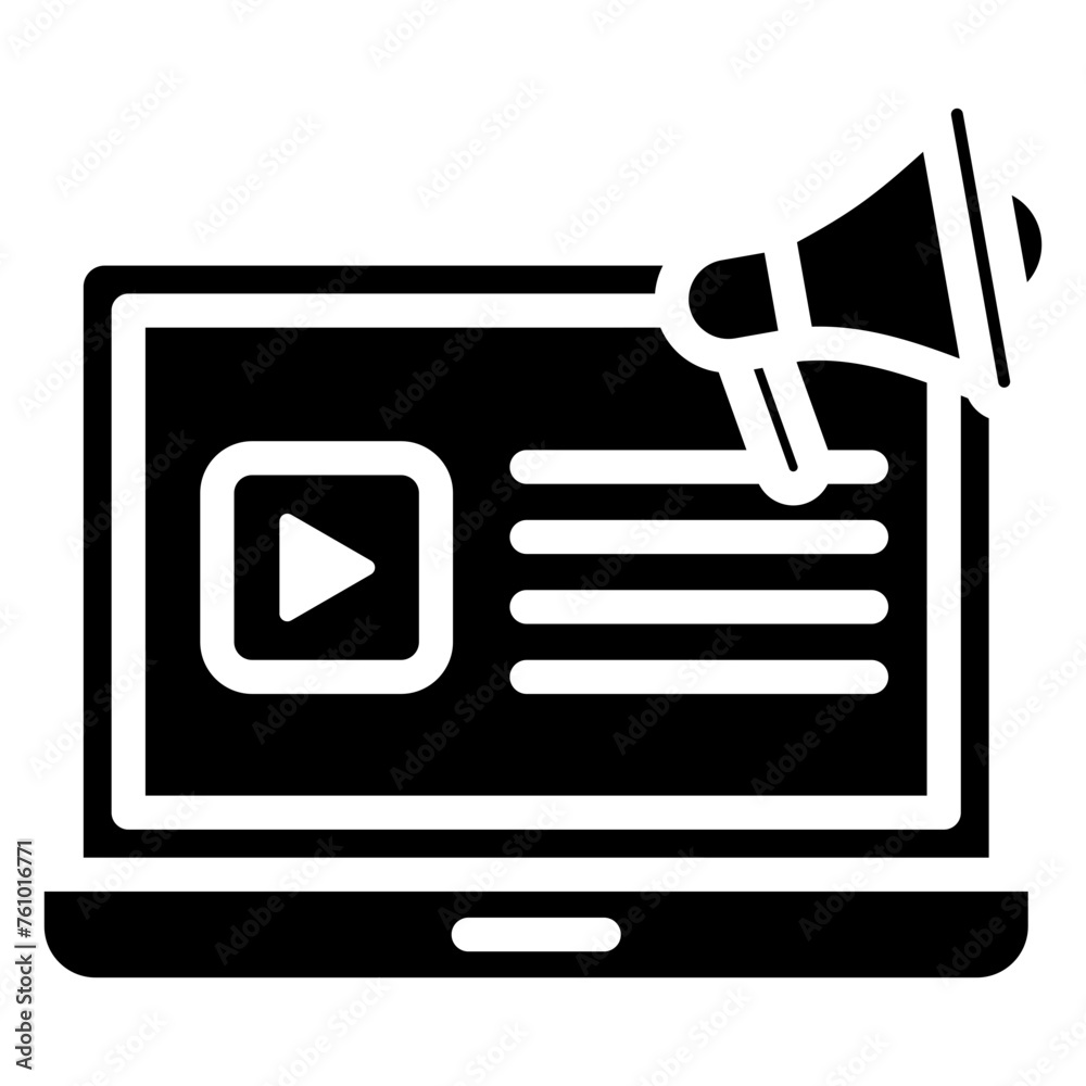 Content Marketing glyph icon, related to digital marketing theme. use for modern concept, UI or UX kit, app and web development. Content Marketing glyph icon, related to digital marketing theme. use for modern concept, UI or UX kit, app and web development.