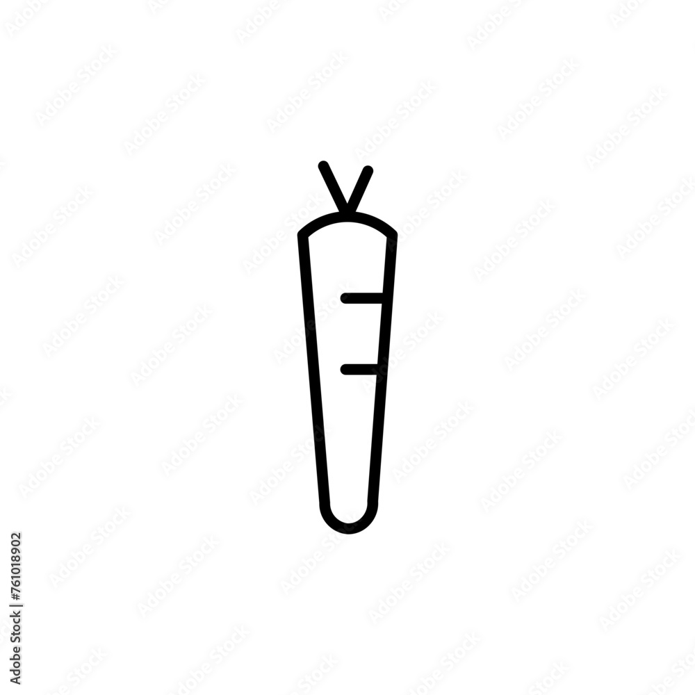 carrot line icon