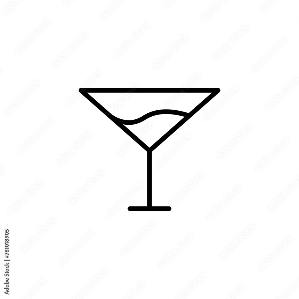 cocktail line icon cocktail line icon