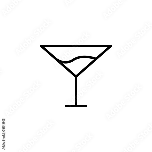 cocktail line icon
