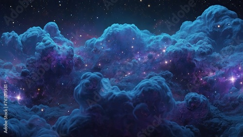 Galaxy Space background universe magic sky nebula night purple cosmos. photo