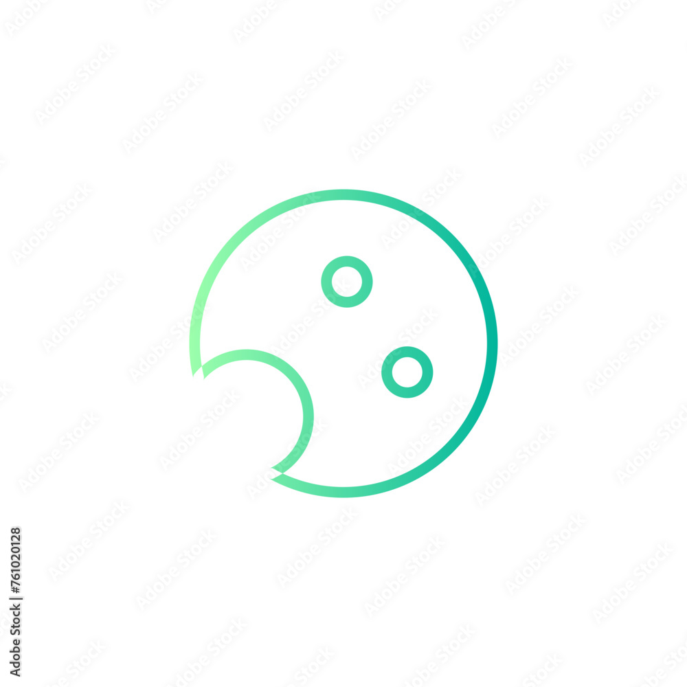 cookie gradient icon cookie gradient icon