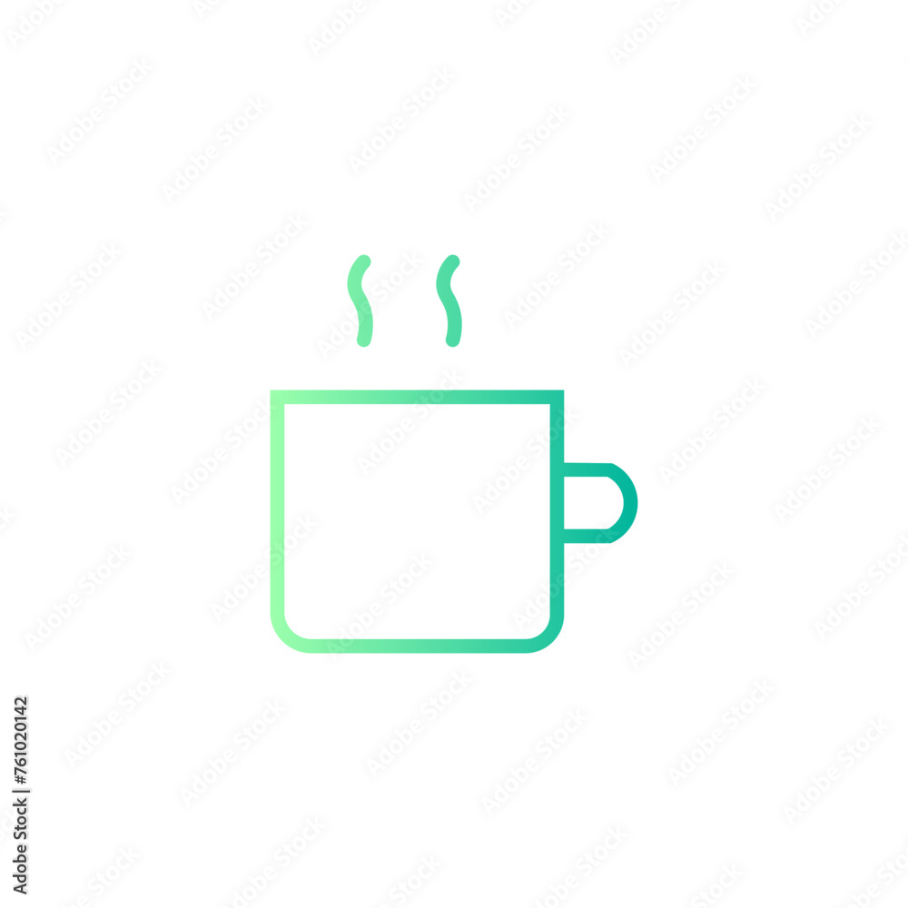 coffee cup gradient icon coffee cup gradient icon
