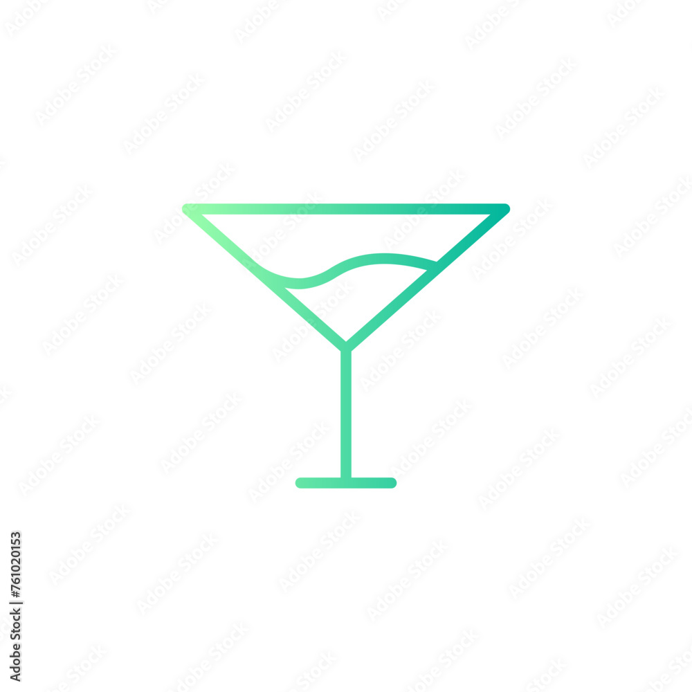 cocktail gradient icon cocktail gradient icon