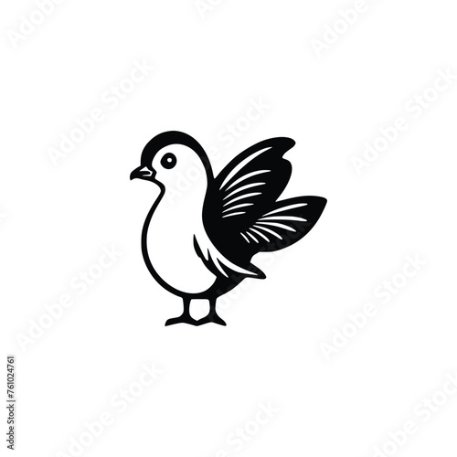 abstract bird logo, bird vector, logo design, Pigeon logo design, 