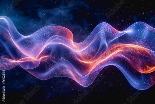 digital matrix data waveform on music dynamic wave abstract concept. © Jirapong