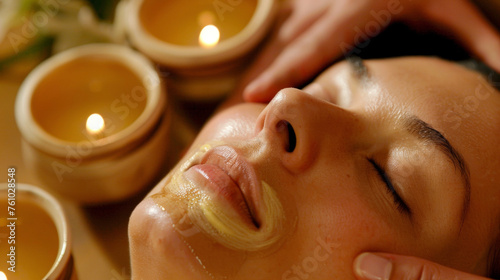 A cupping therapy session being performed on a persons face targeting specific areas to improve skin elasticity and reduce wrinkles a popular beauty treatment with roots in