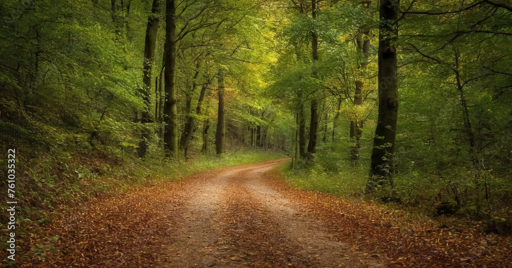 Obraz premium road in the forest