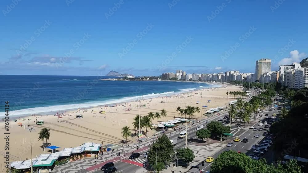View of Copacabana beach in Rio de Janeiro, Brazil. View of Copacabana beach in Rio de Janeiro, Brazil.