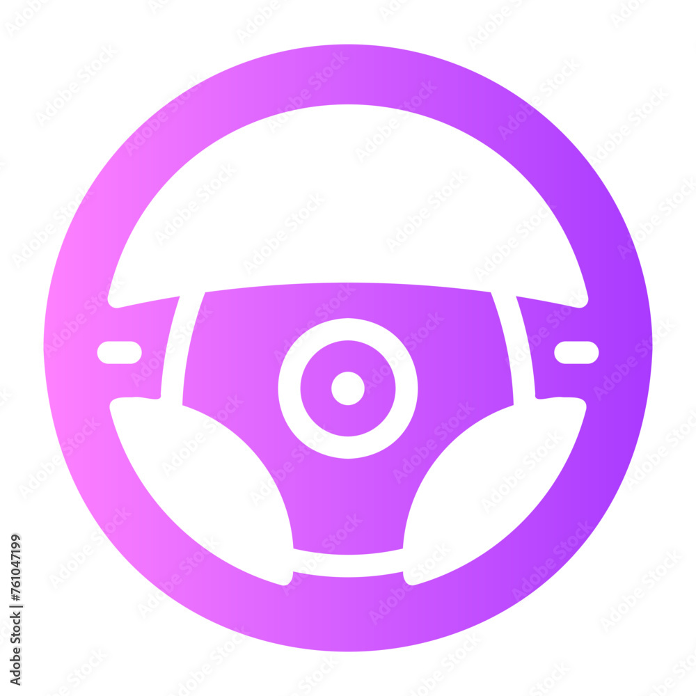 steering wheel Gradient icon steering wheel Gradient icon