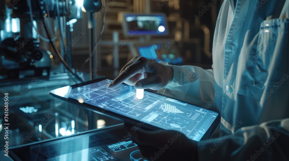 Engineers of the future, hologram projection displays tablets, showcasing innovative technology and automotivation, inspiring next-generation inventors and creators in STEM fields