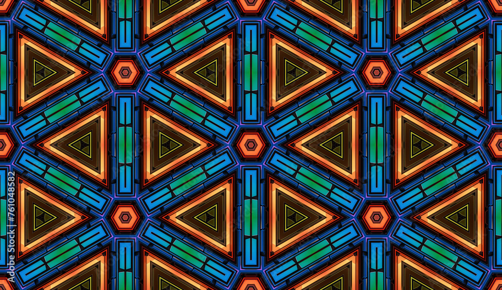 Geometric Tech Motion Seamless Background Pattern Geometric Tech Motion Seamless Background Pattern