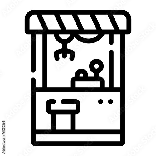 claw machine Line Gradient Icon