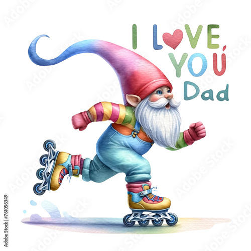 Gnome Dad, Dad my hero, gnome father