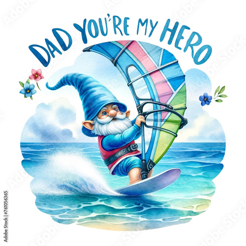 Gnome Dad, Dad my hero, gnome father