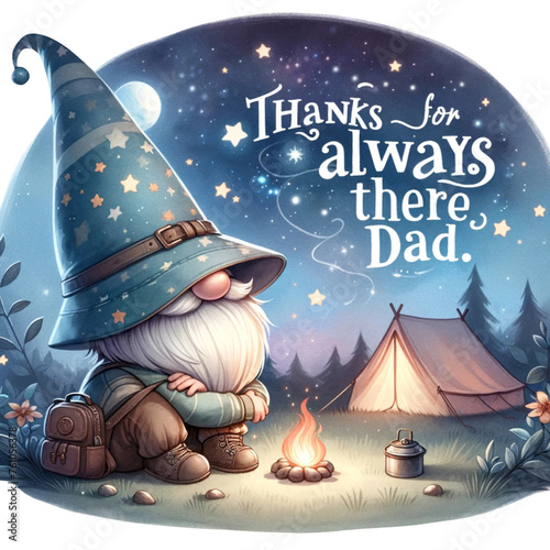 Gnome Dad, Dad my hero, gnome father