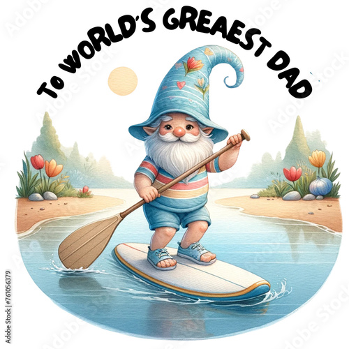Gnome Dad, Dad my hero, gnome father