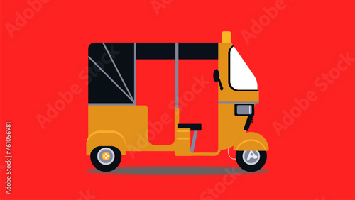 tuktuk khmer yellow 