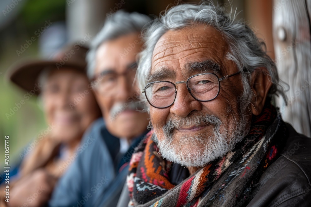 An elderly man with a white beard and glasses. An elderly man with a white beard and glasses.