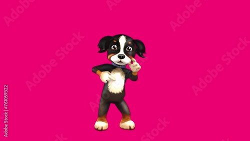 Fun Dog 3D Club Dance series seamless loop