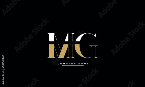 MG, GM, M, G Abstract Letters Logo Monogram