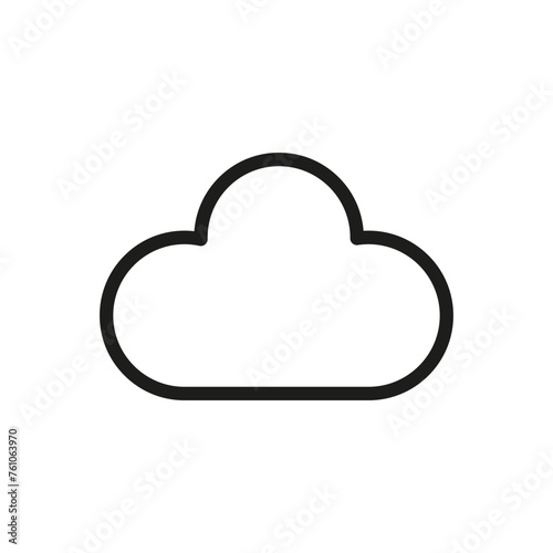 Cloud weather nature climate atmospheric. Vector illustration. EPS 10.