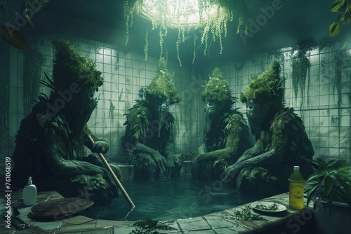 humanoids in the bathhouse photo