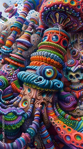 Wallpaper Mural Psychedelic Surreal Organism Torontodigital.ca